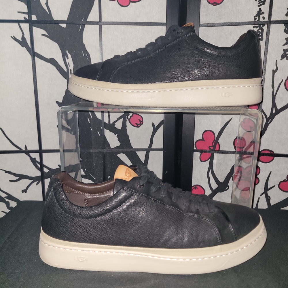 UGG Cali Men's Black Leather Sneakers
